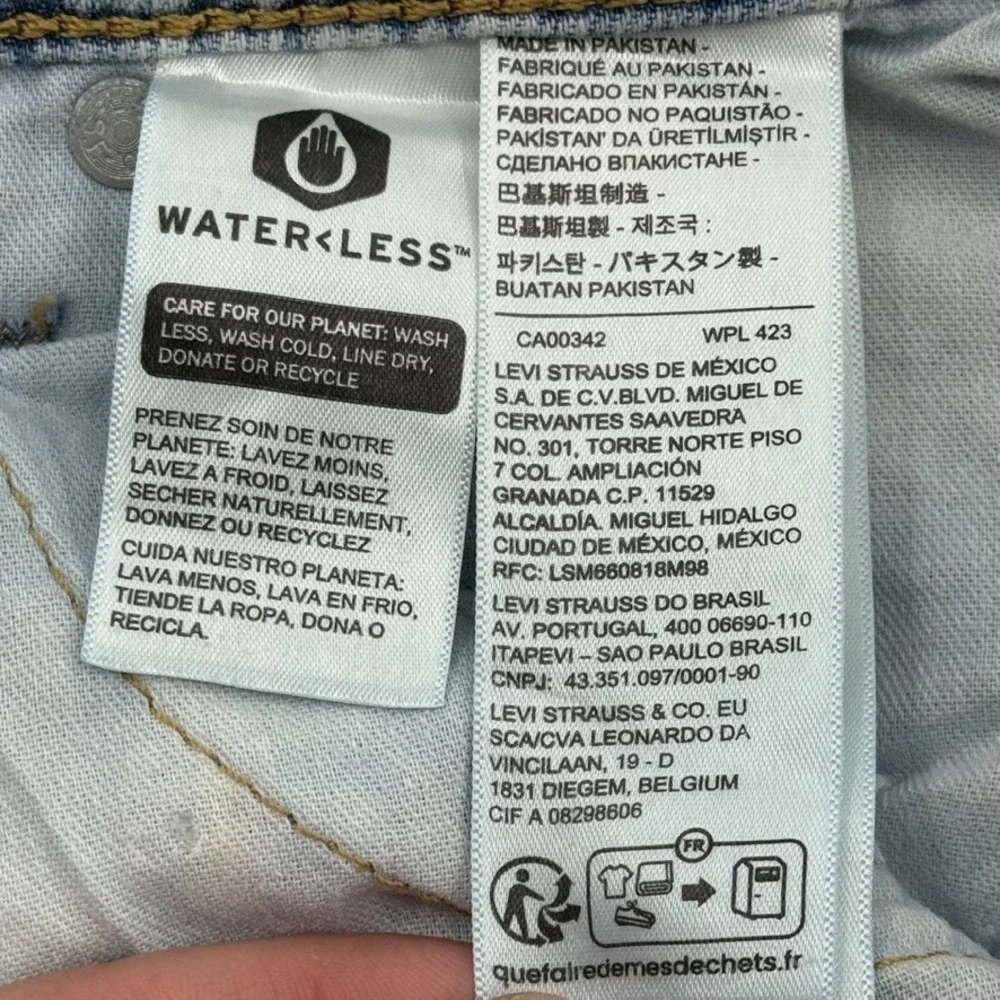 Levi's 511 Slim Fit Jeans Men's 34x30 Light Blue Denim NWT Reclaimed Sustainable